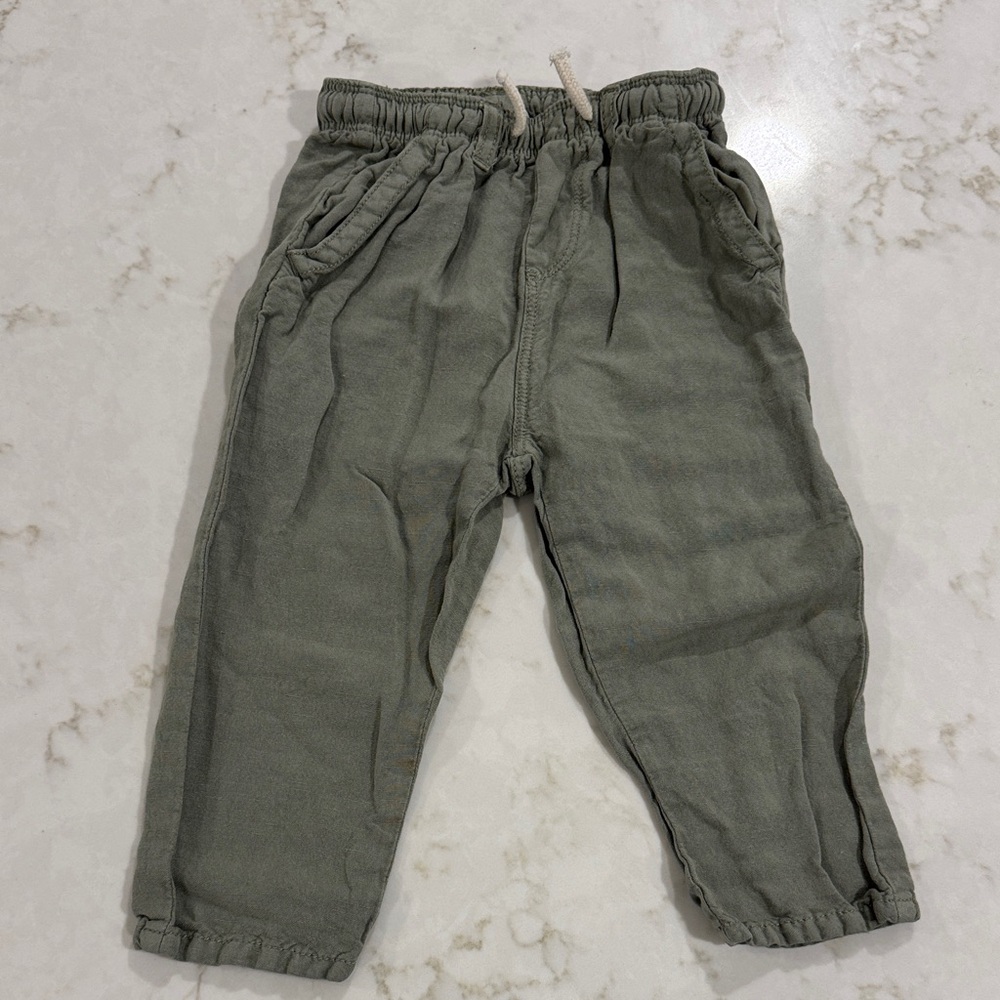 Zara Kids Green Jogger Pants 18-24m